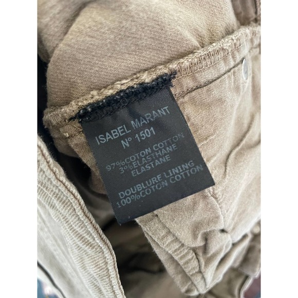 Isabel Marant Etoile Khaki Jeans Trousers Size 40 / US 8 - Picture 7 of 7